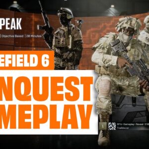 Battlefield 6 Multiplayer Gameplay Is INSANE - 20 MINUTES OF CONQUEST ON LIBERATION PEAK