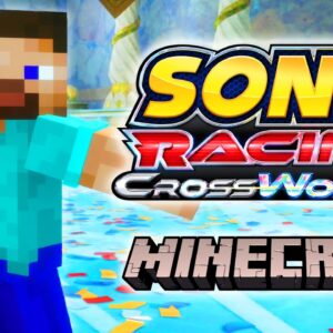 MINECRAFT STEVE Unlock + Gameplay - Sonic Racing Crossworlds
